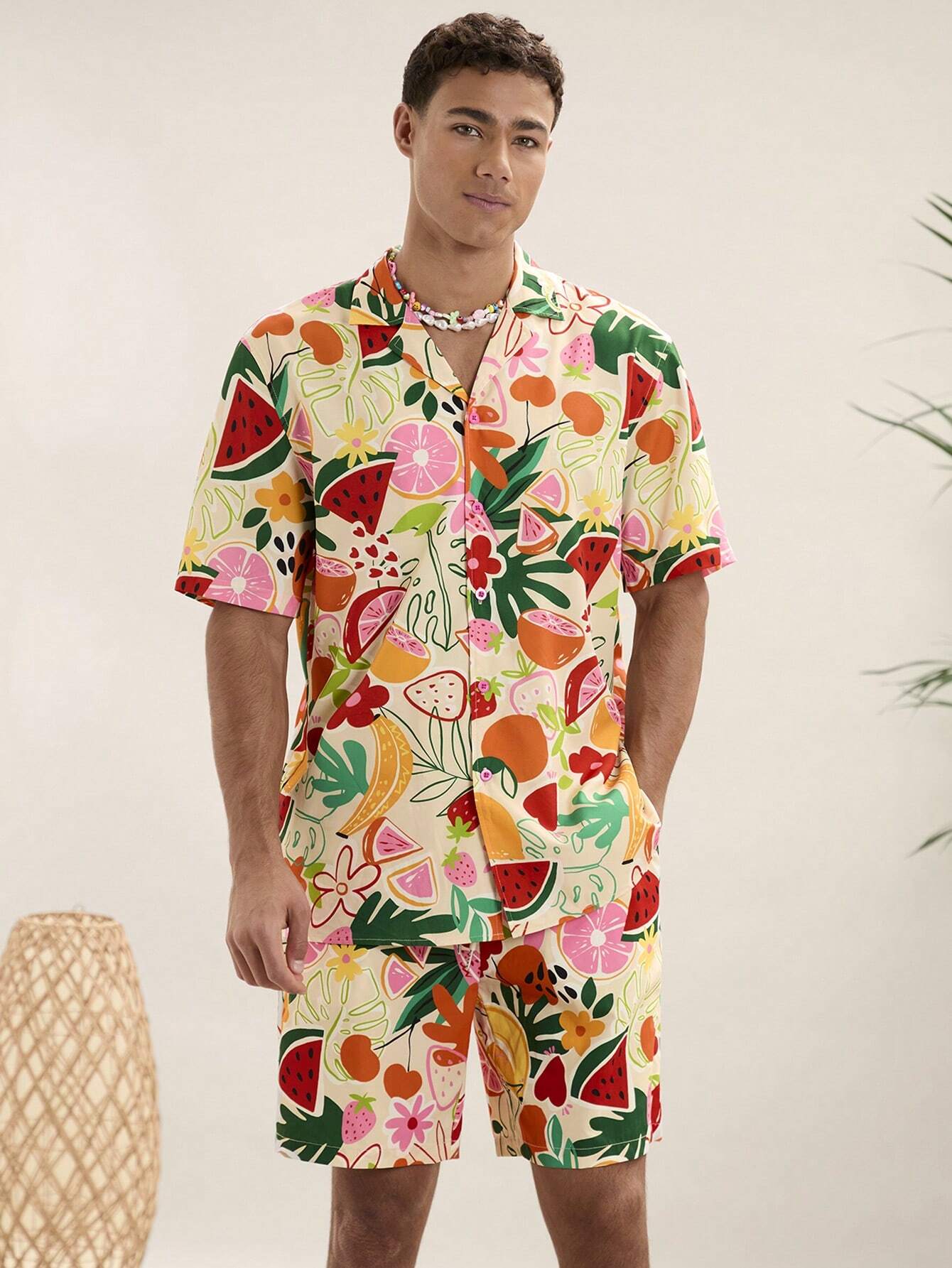14392 2a-05-03 Camisa hawaiana hombre 2 Pza
