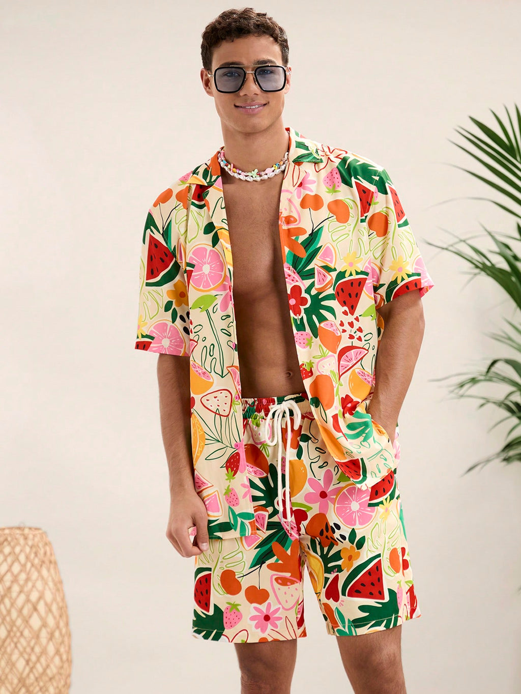 14392 2a-05-03 Camisa hawaiana hombre 2 Pza