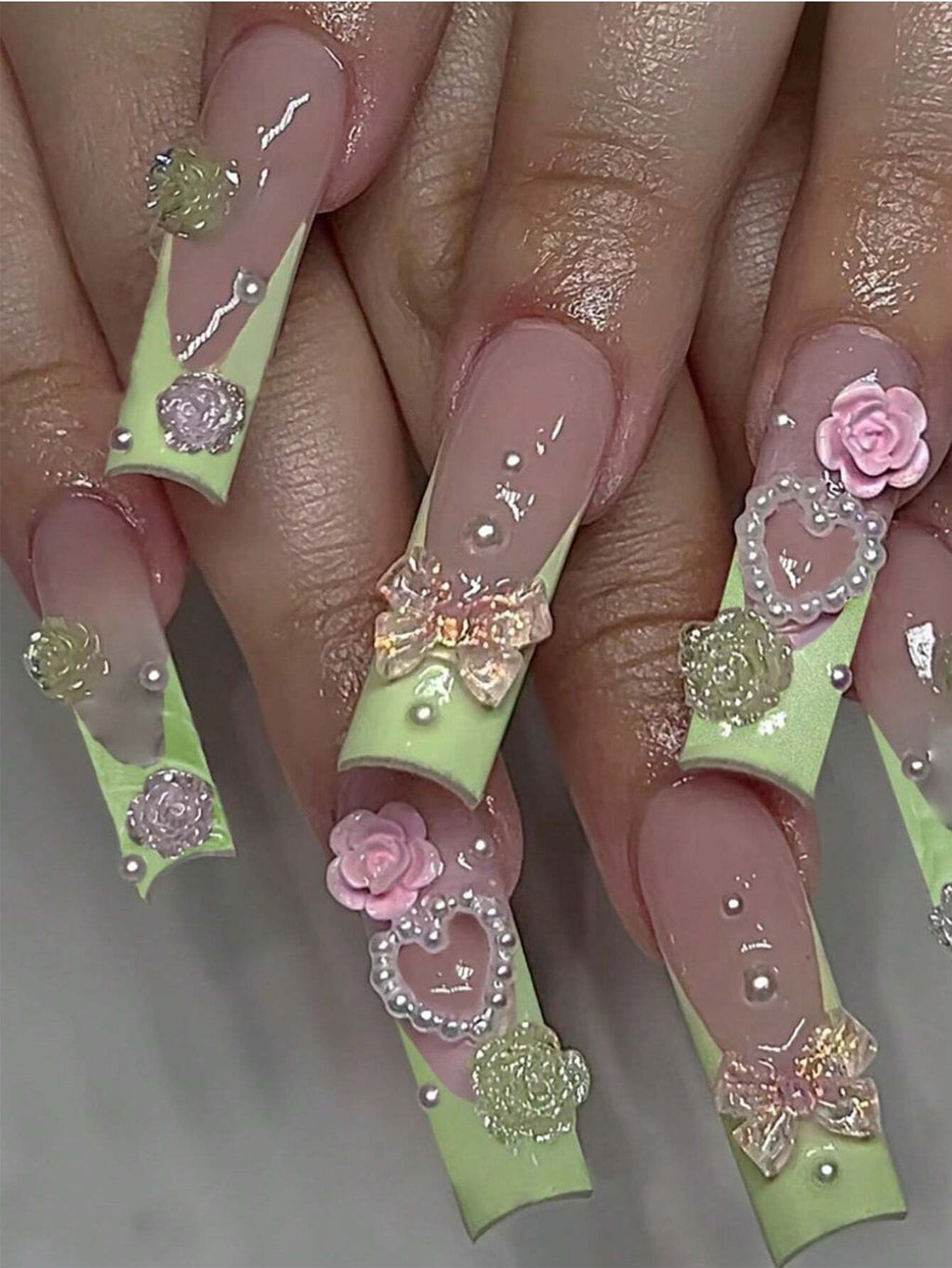 18547 1b-173 Uñas postizas 24 Pzas