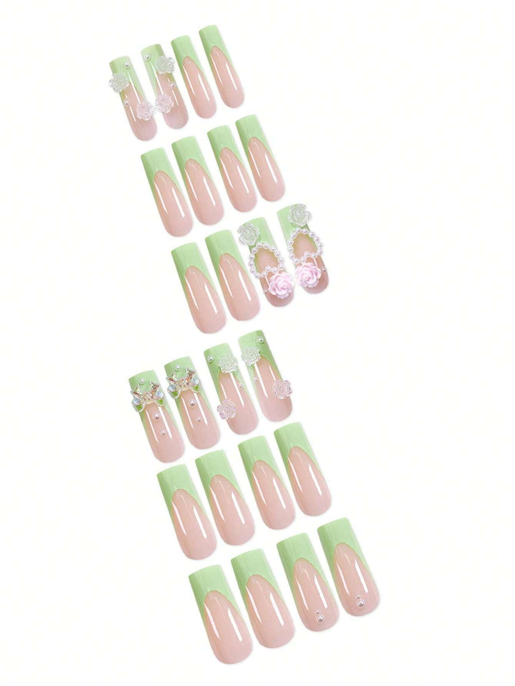 18547 1b-173 Uñas postizas 24 Pzas