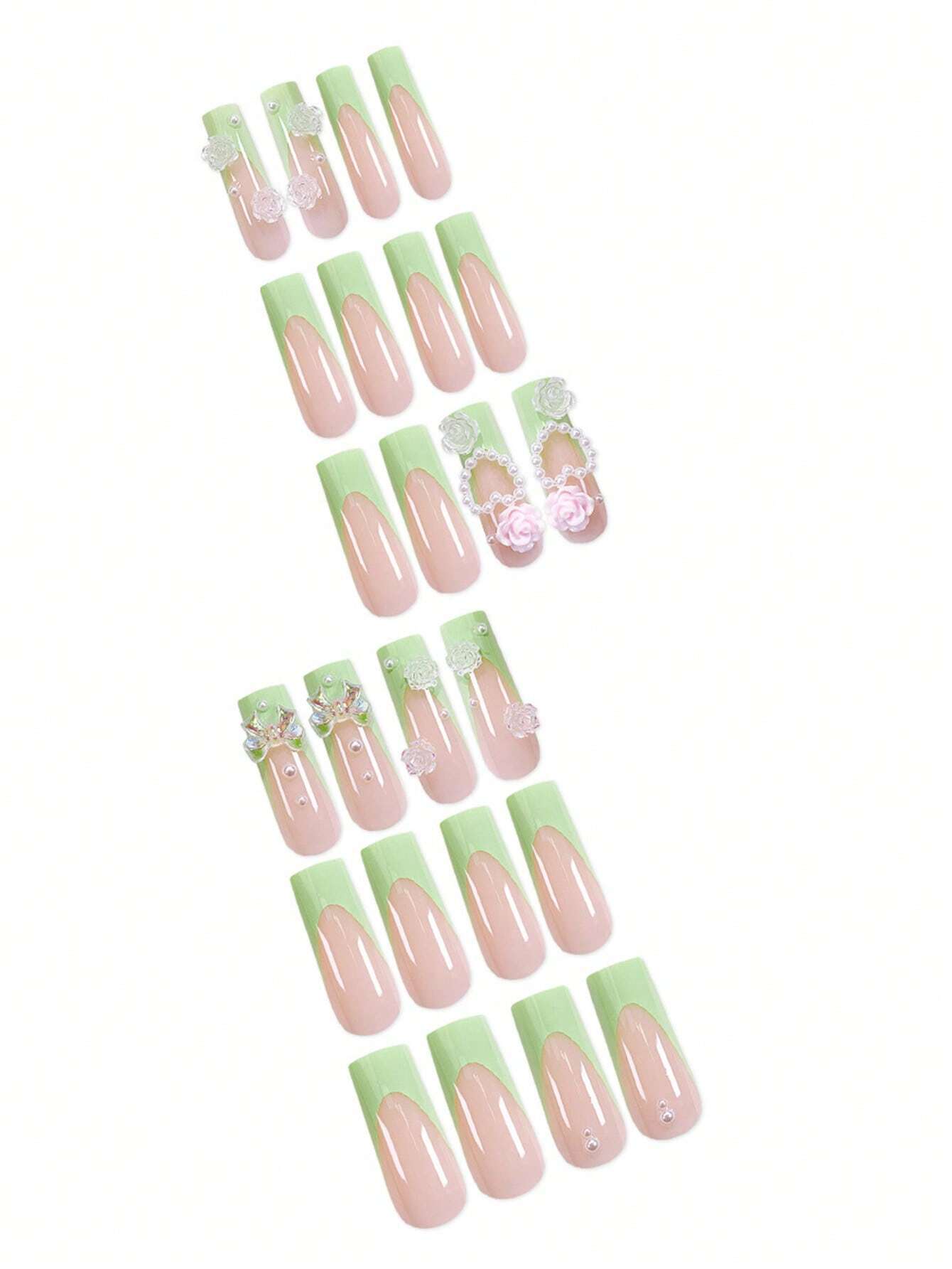 18547 1b-173 Uñas postizas 24 Pzas