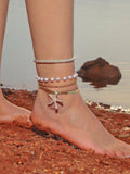 14007 1b-01-37 Tobilleras estilo playa 4 Pzas