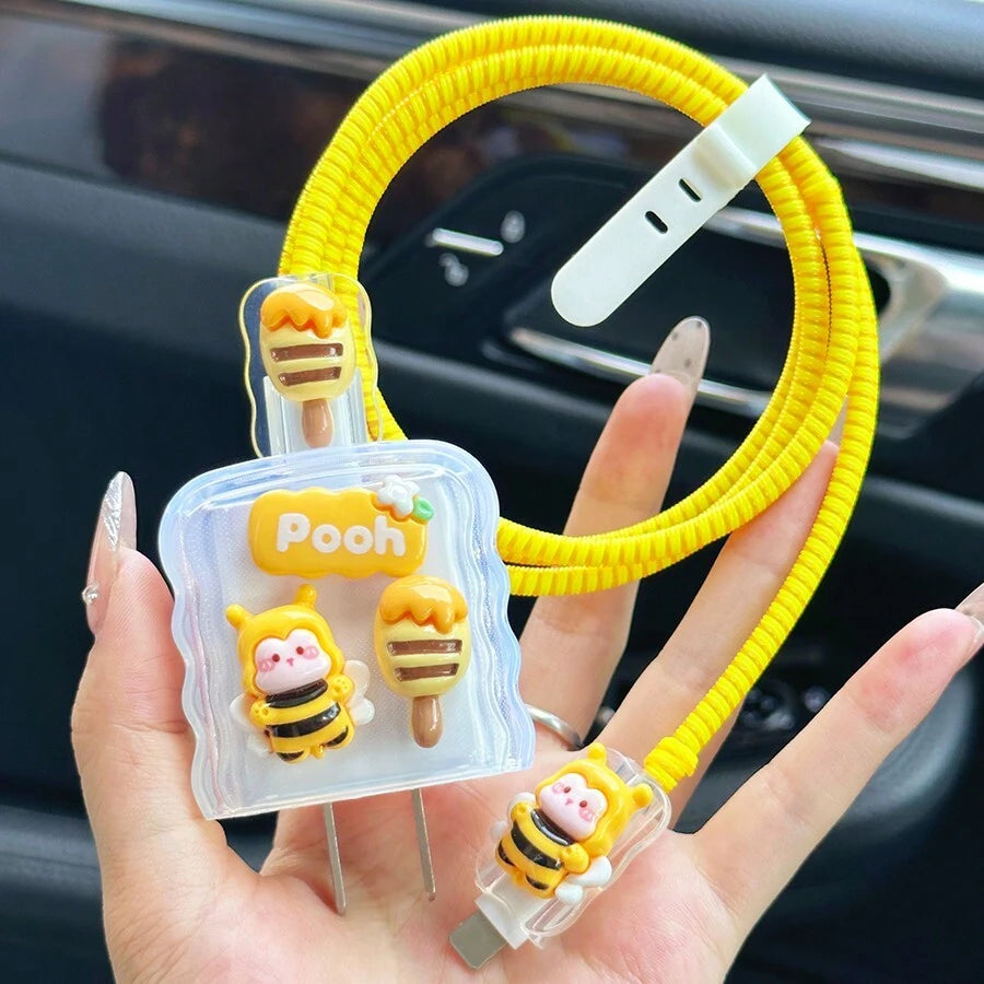17921 1b-056 Fundas protectoras con diseño de abejas 5 Pzas