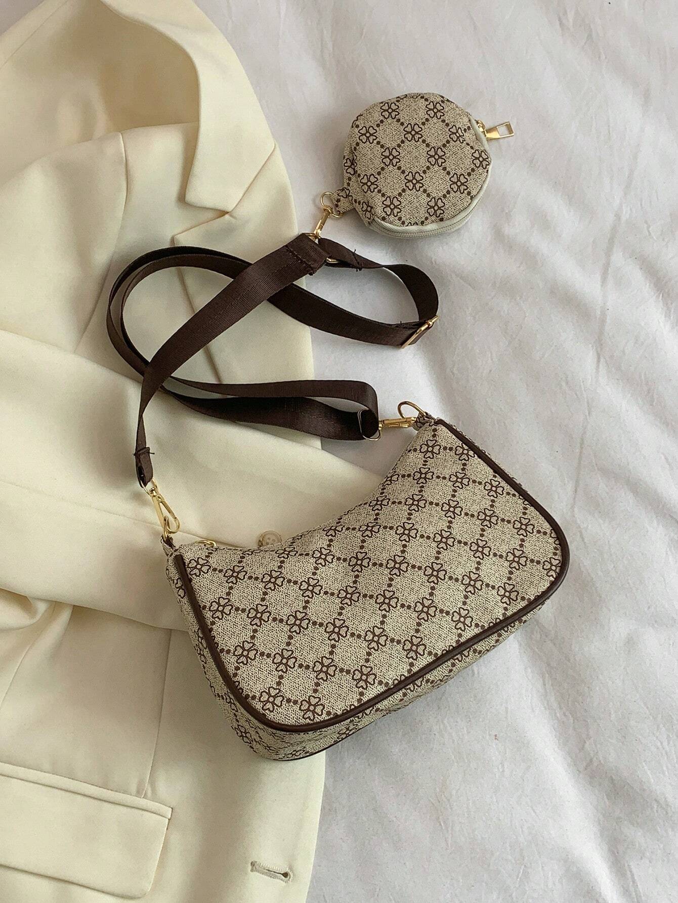 14618 1c-01-03 Bolso patrón geométrico 2 Pzas
