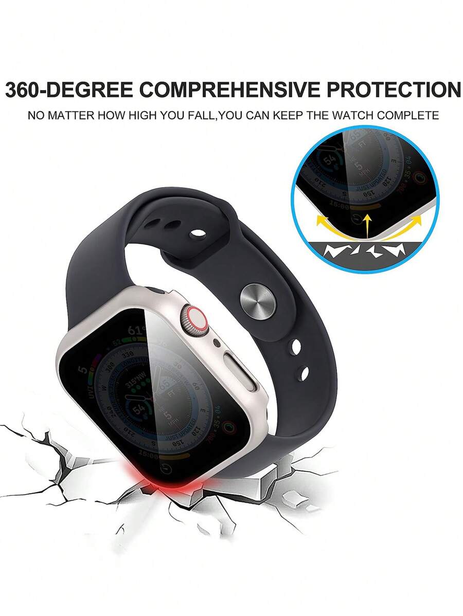 13947 2t-342 Estuche 1 pieza  de privacidad Starlight Screen Watch Series 4 / 5 / 6 / SE