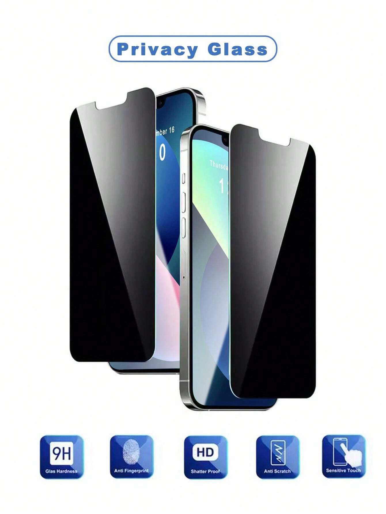 13982 2t-ProPa Protector pantalla vidrio templado antiespía 2 Pzas