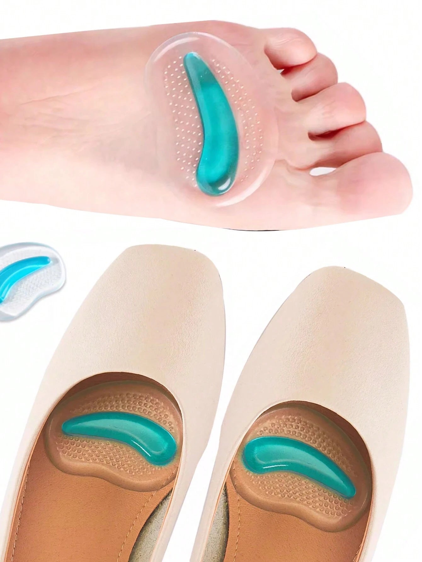 15266 1b-04-13 Almohadillas metatarsianas de silicona 2 Pzas