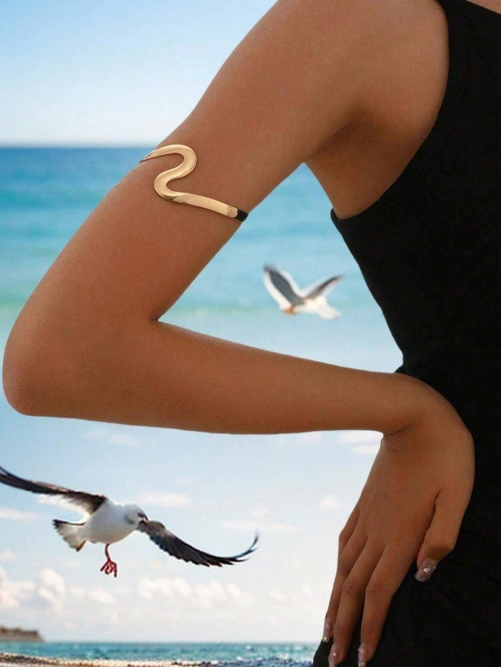 15172 1b-021 Brazalete de brazo con diseño de serpiente