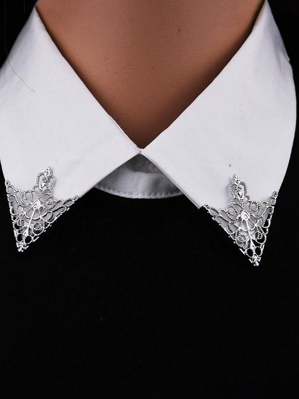 14002 1b-019 Gemelos de cuello triangular con patrón vintage