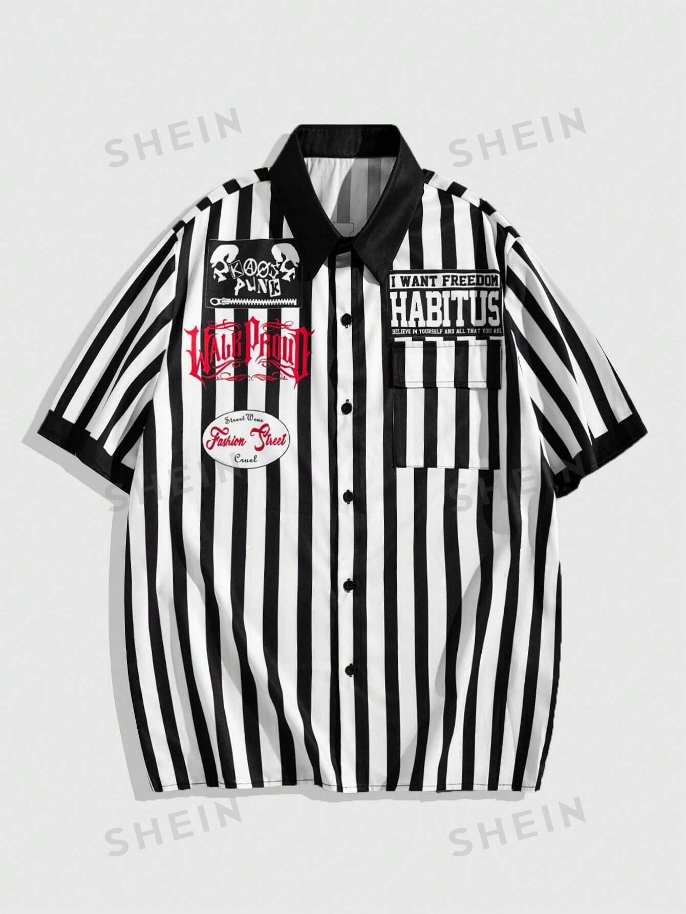 15399 1a-01-03 Camisa casual a rayas 1 Pza