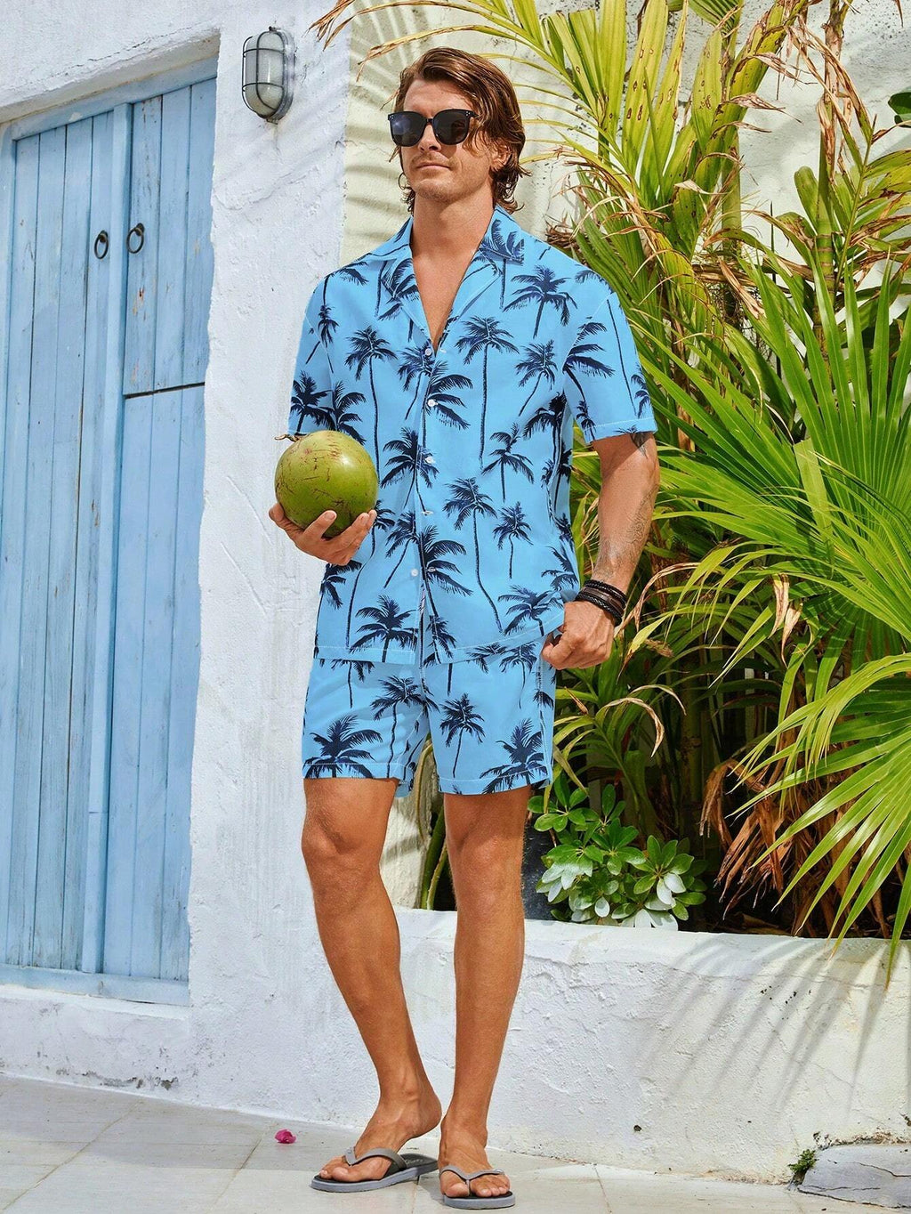 15922 1t-009 Conjunto de verano hombre 2 Pzas