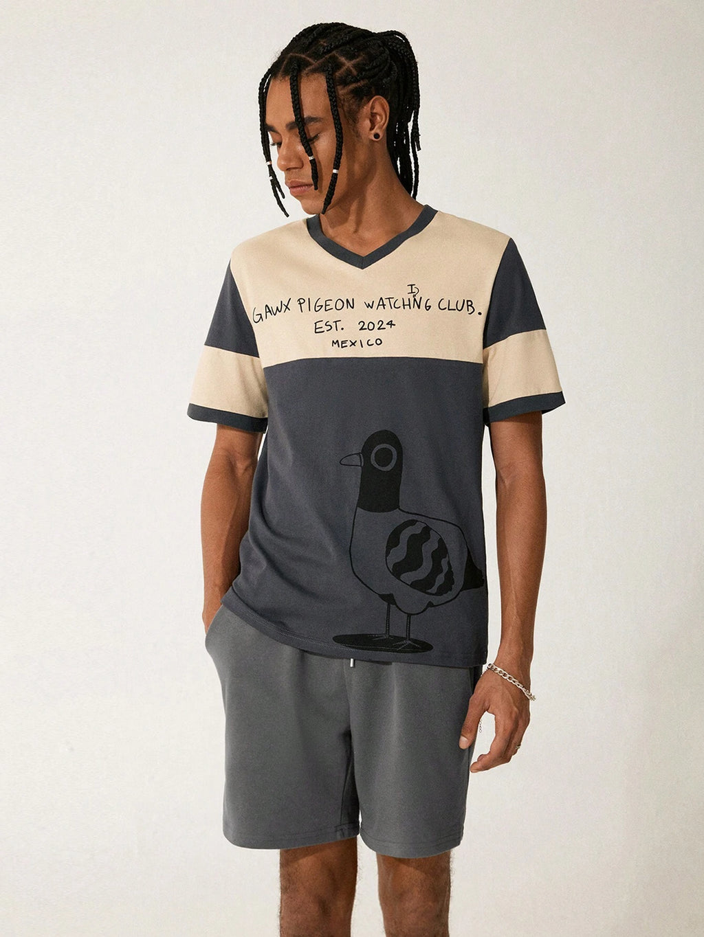 17823 2c-282 Conjunto de camiseta casual + pantalones cortos – sofve