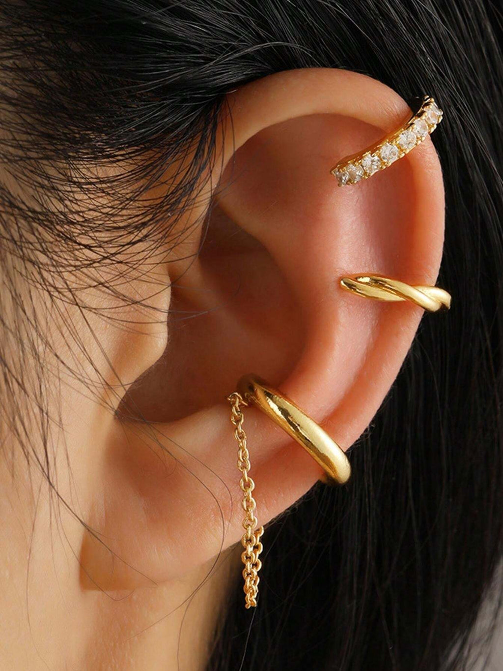 16047 2b-01-05 Pendientes Minimalista 3 Pzas