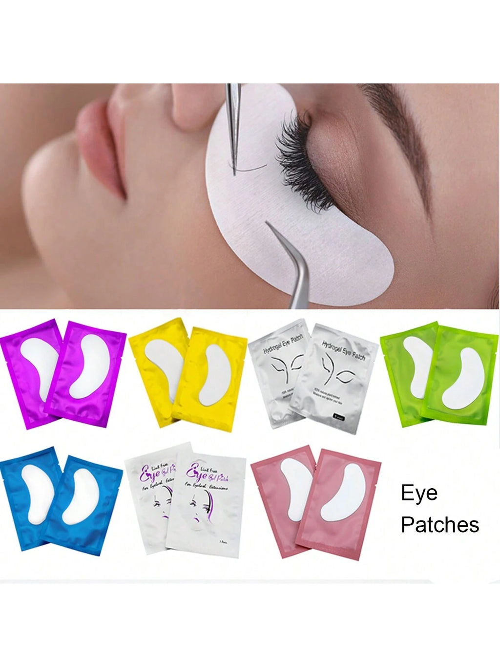 15912 1b-150 Parches de gel de hidrogel para pestañas 50 Pares