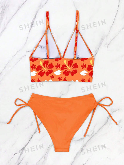 15764 1a-055 Bikini diseño floral 2 Pzas