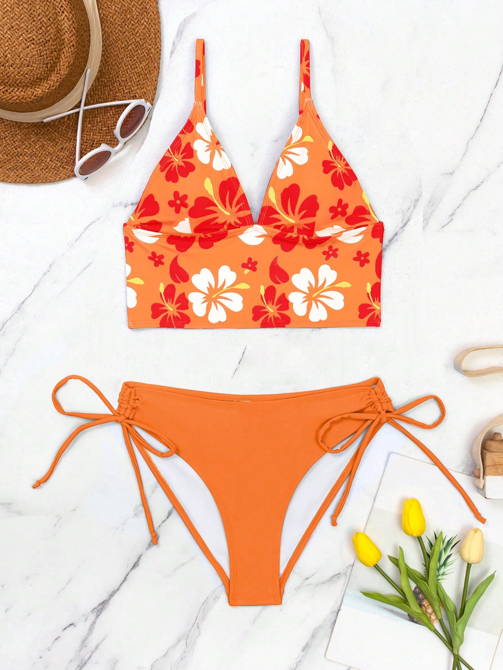 15764 1t-010 Bikini diseño floral 2 Pzas