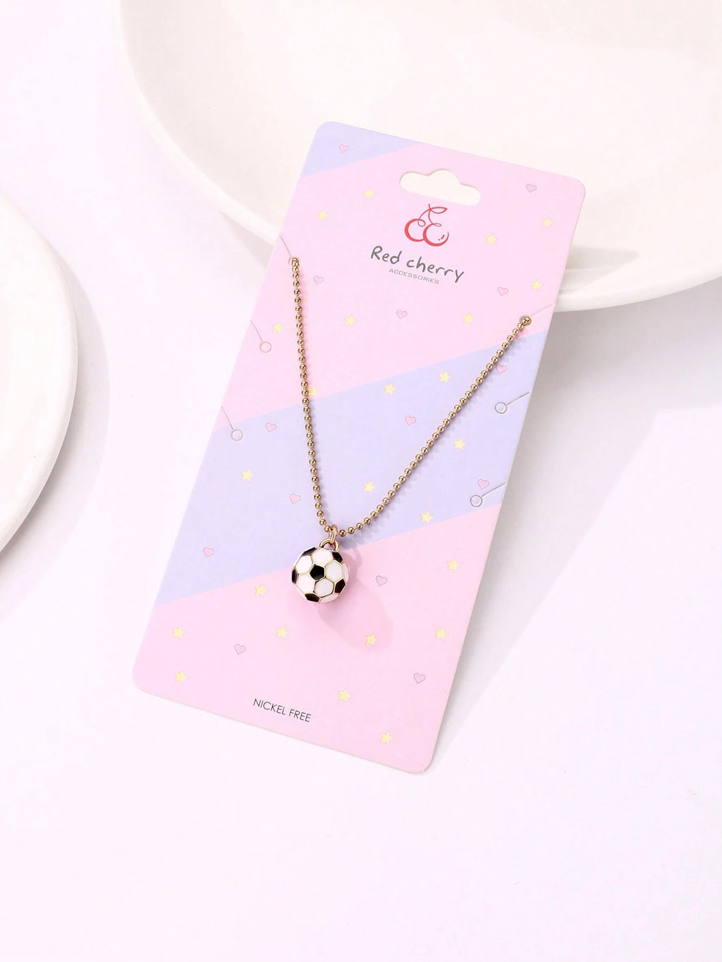 16651 1b-037 Collar con dije balón de fútbol niño 1 Pza