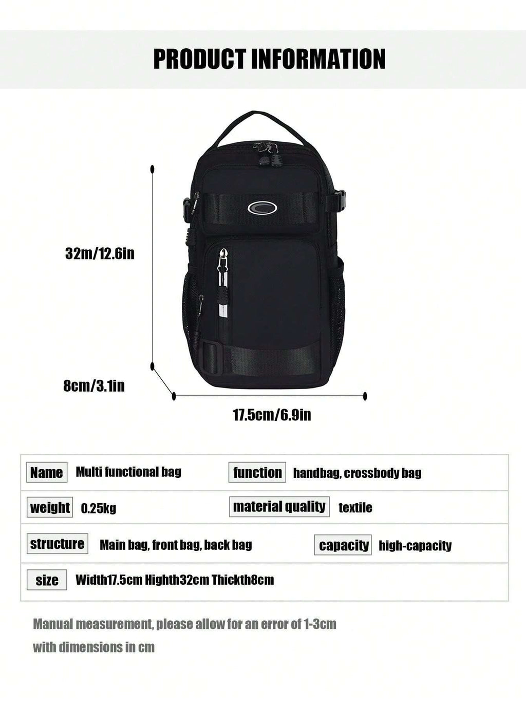 14514 1a-03-02 Bolso de deporte 1 Pza