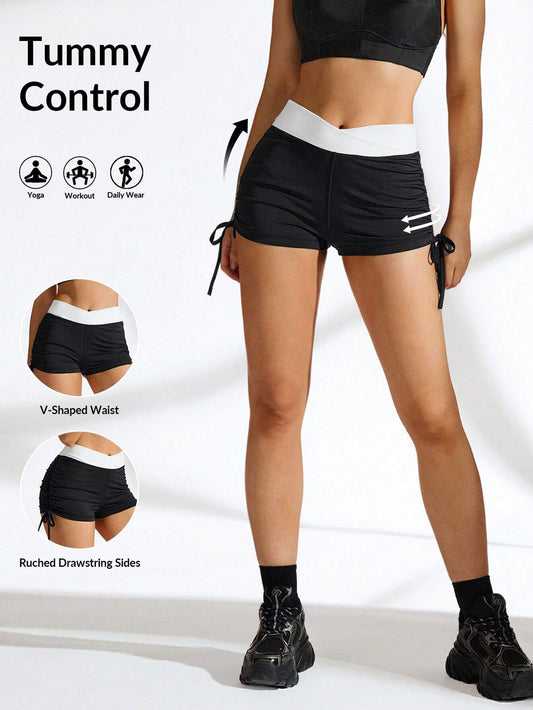 18569 1a-128 Shorts de yoga deportivos 1 Pza