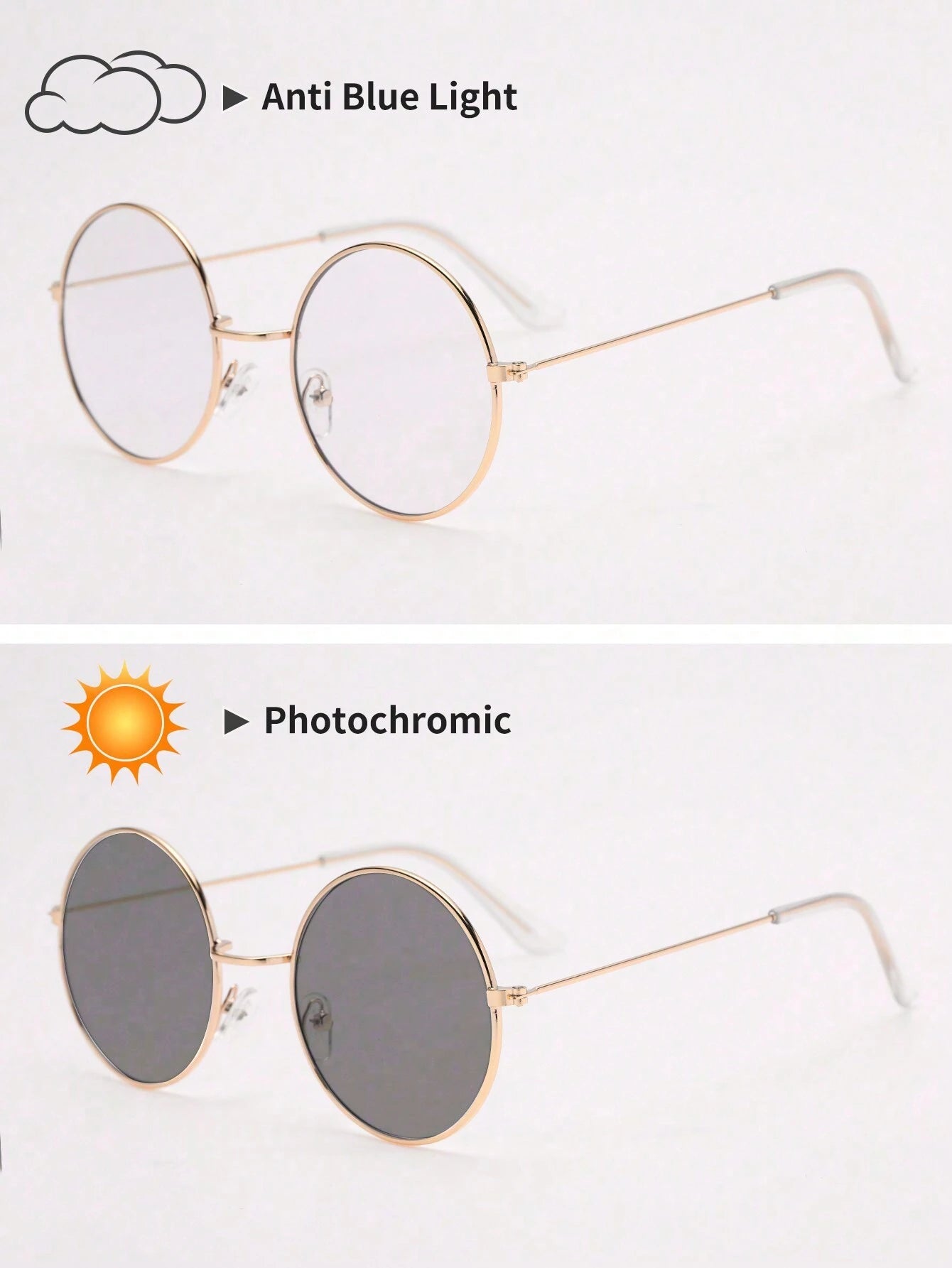 16849 1b-03-03 Gafas de moda vintage 1 Pza