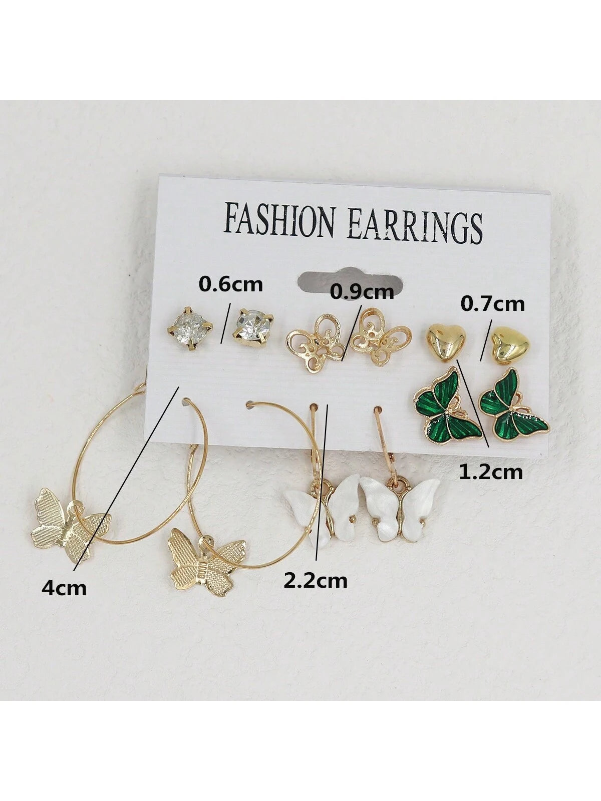 16059 2b-01-01 Pendientes creativos 6 Pares
