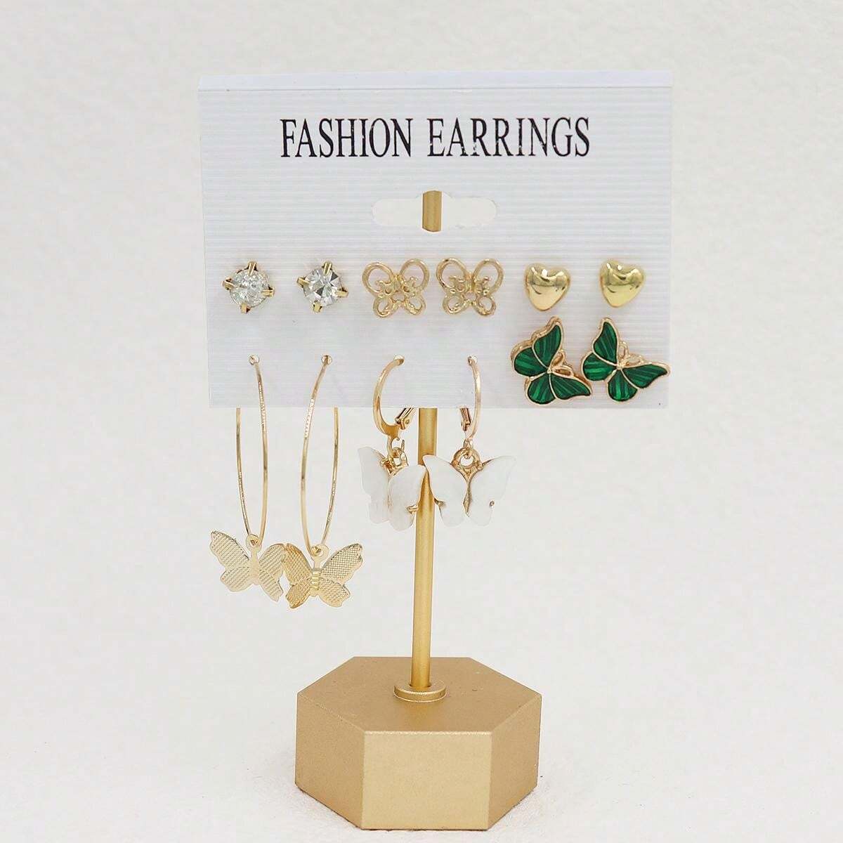 16059 2b-01-01 Pendientes creativos 6 Pares