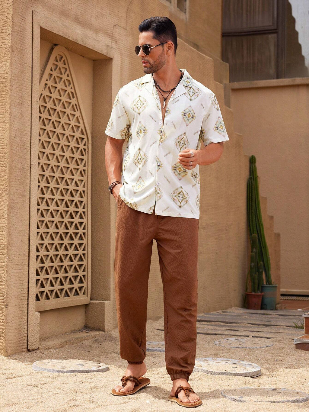 13808 1a-075 Camisa de manga corta con estampado