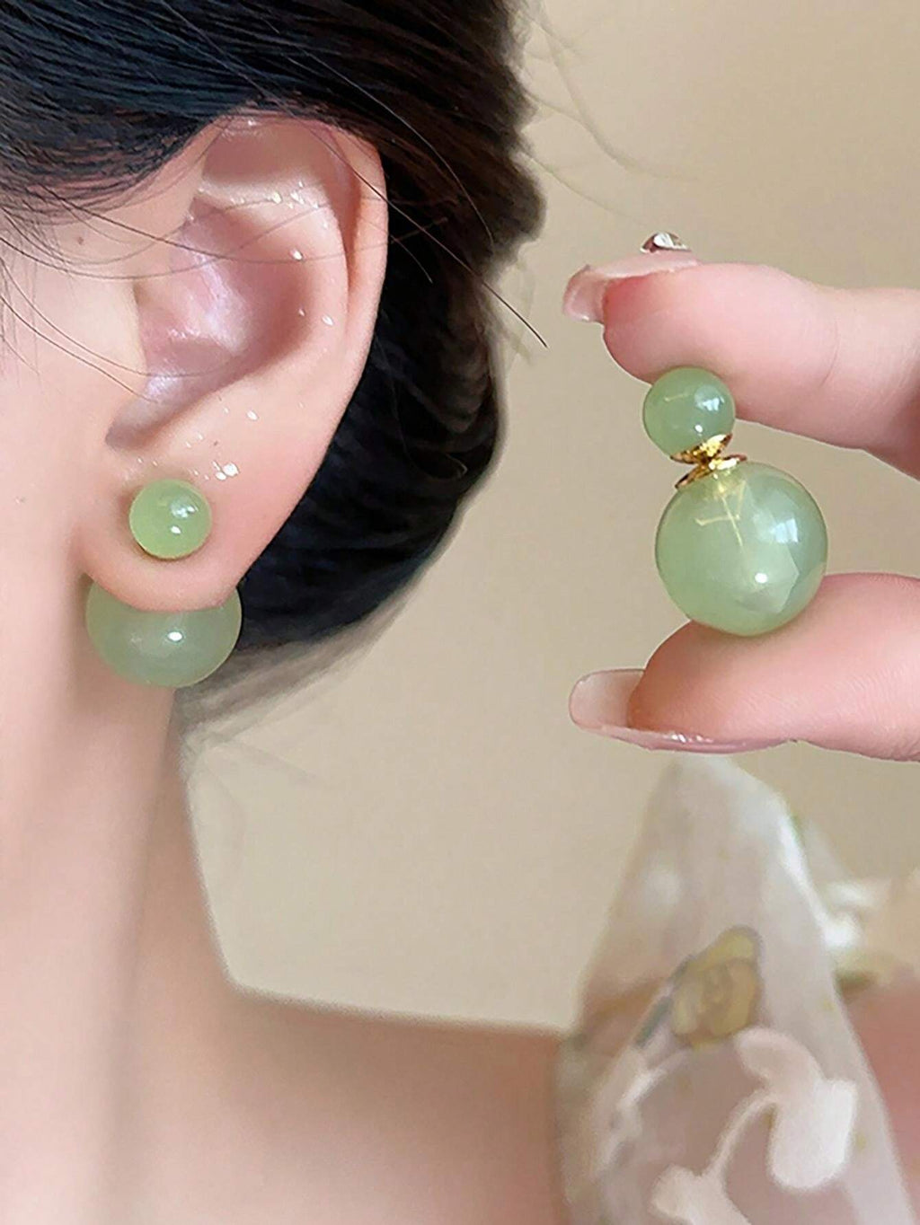 15126 1b-065 Aretes estilo dopamina 2 Pzas