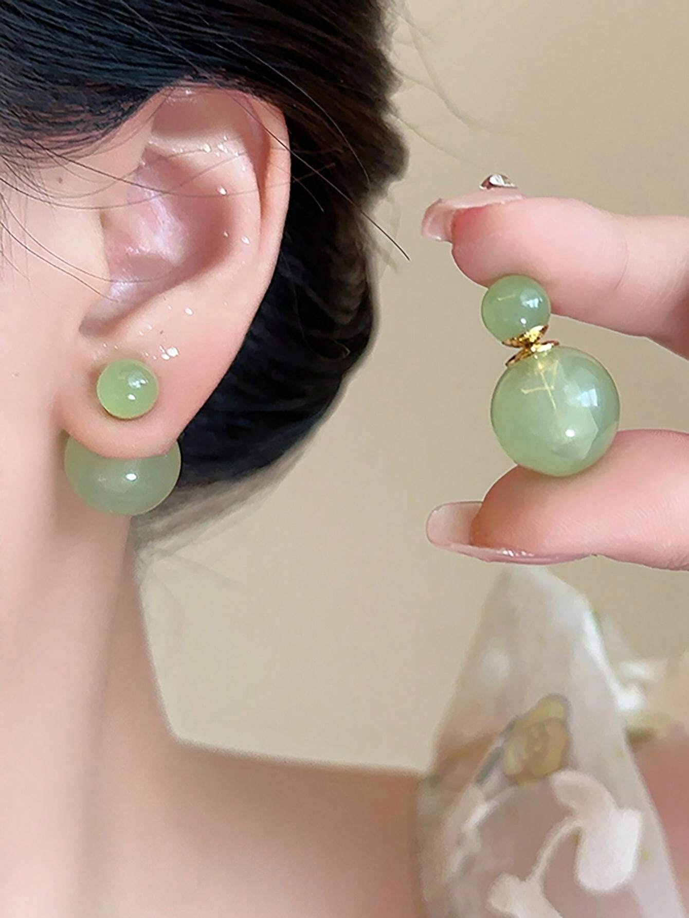 15126 1b-065 Aretes estilo dopamina 2 Pzas