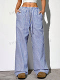 16545 1a-006 Pantalón azules a rayas 1 Pza