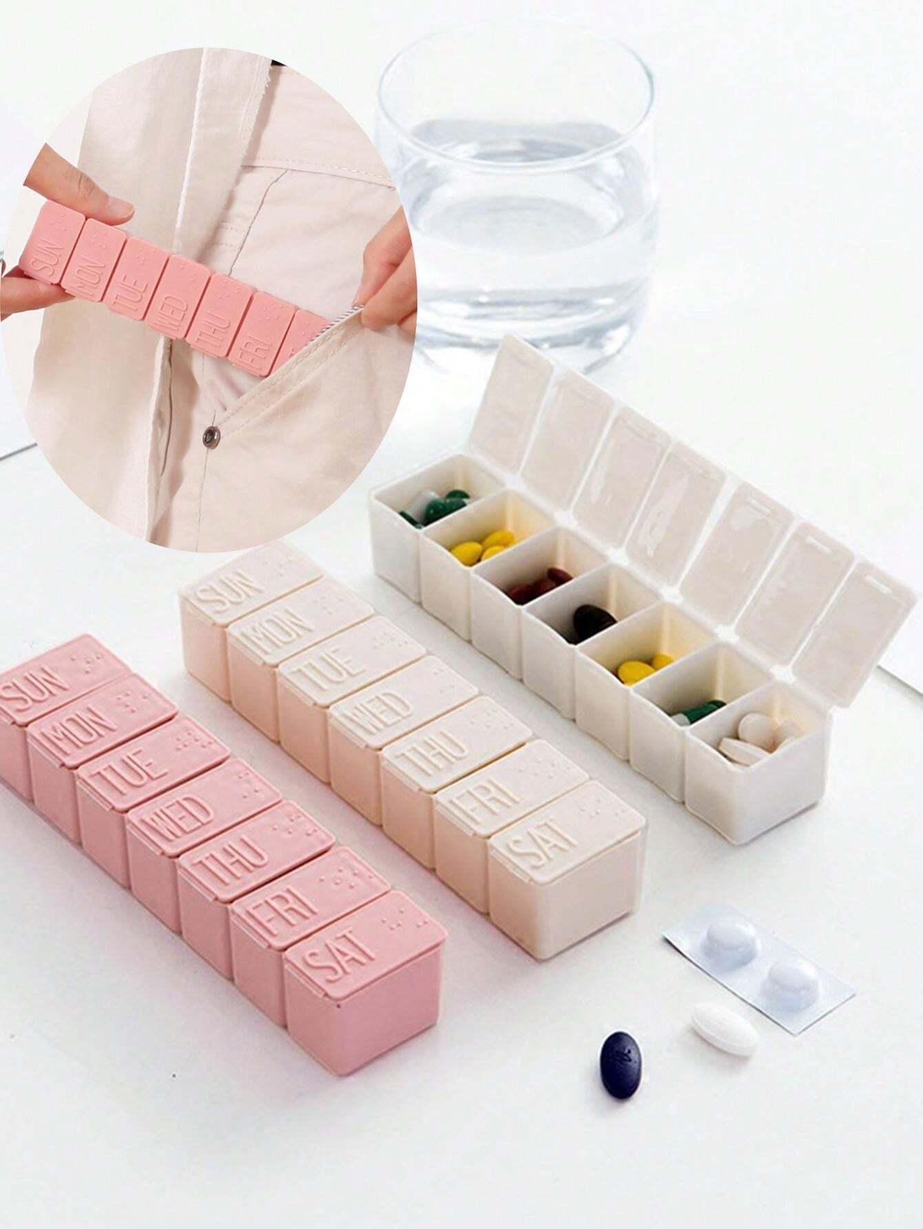 13334 2b-02-04 Caja de almacenamiento de medicinas portátil miniatura 1 Pza