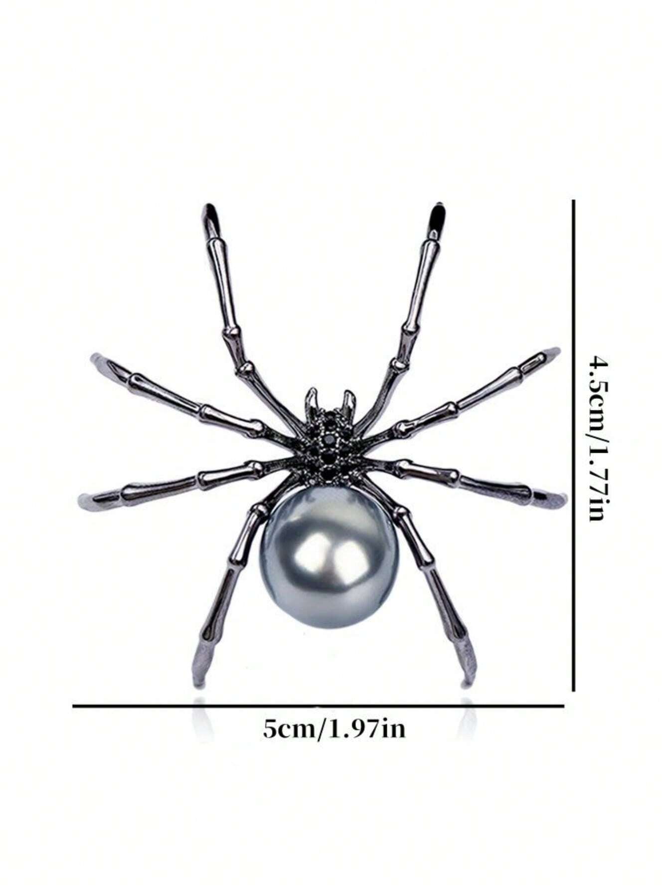 16005 1b-002 Broches Araña Halloween 2 Pzas