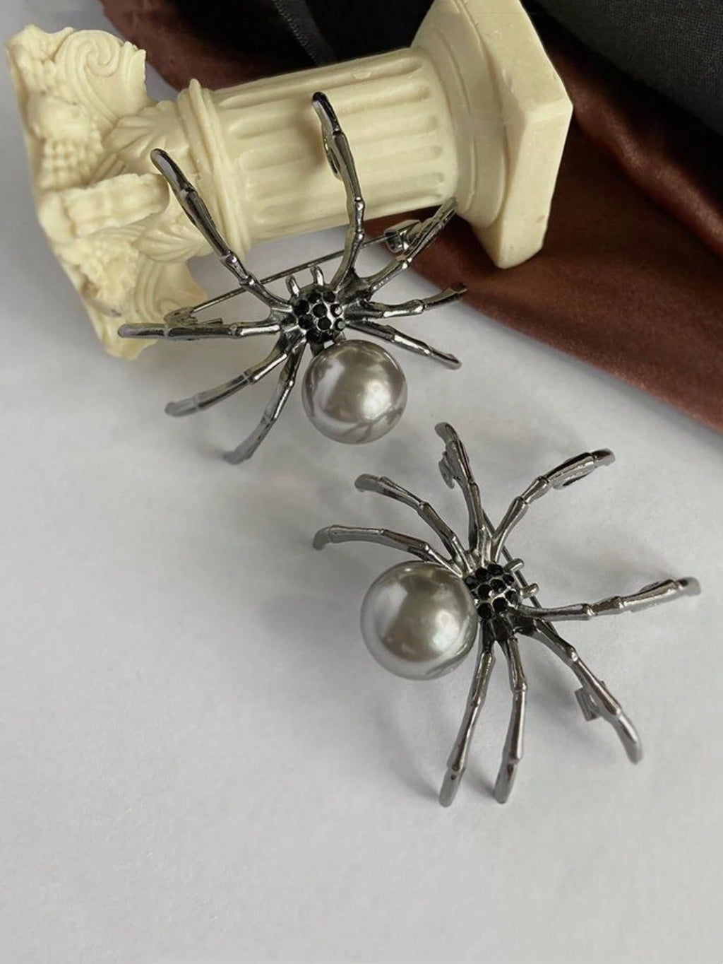 16005 1b-002 Broches Araña Halloween 2 Pzas