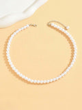16655 1b-048 Collar de imitación de perlas 1 Pza