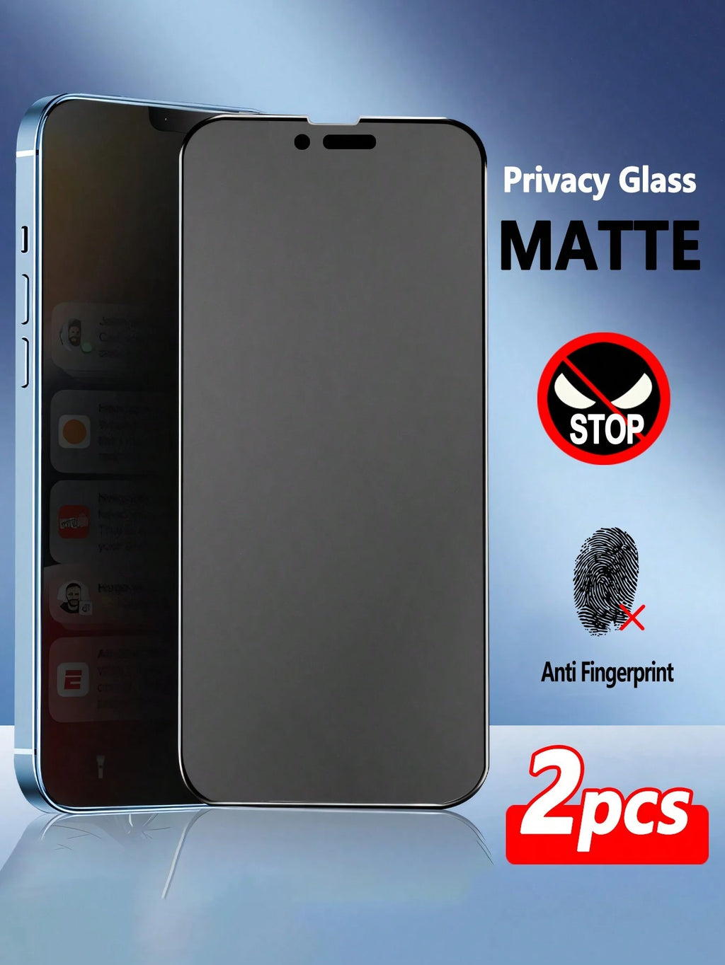 18030 2t-ProPa Protectores de pantalla de vidrio templado mate 1 Pza