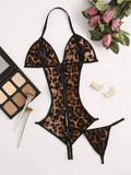 13573 1a-119 Body & Tanga de leopardo 2 Pzas