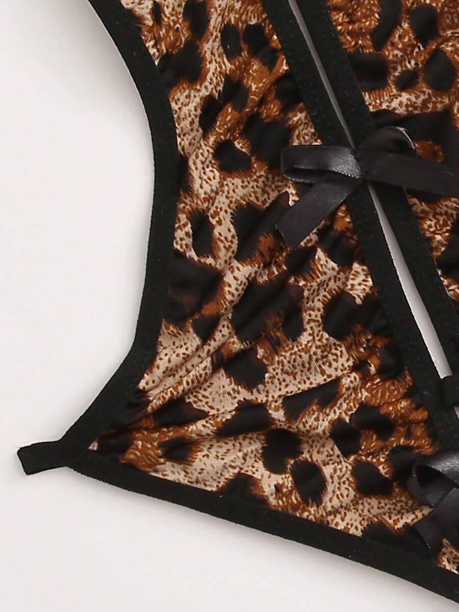 13573 1a-119 Body & Tanga de leopardo 2 Pzas