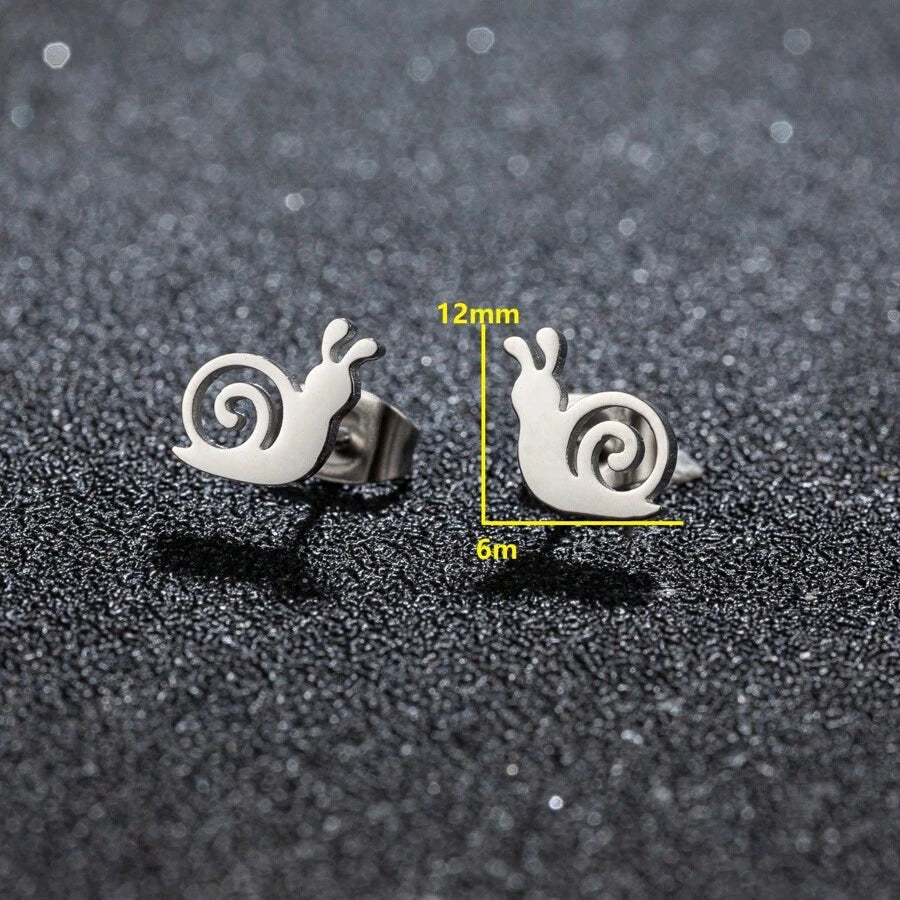 15129 1b-05-03 Pendientes Diseño Caracol 2 Pzas