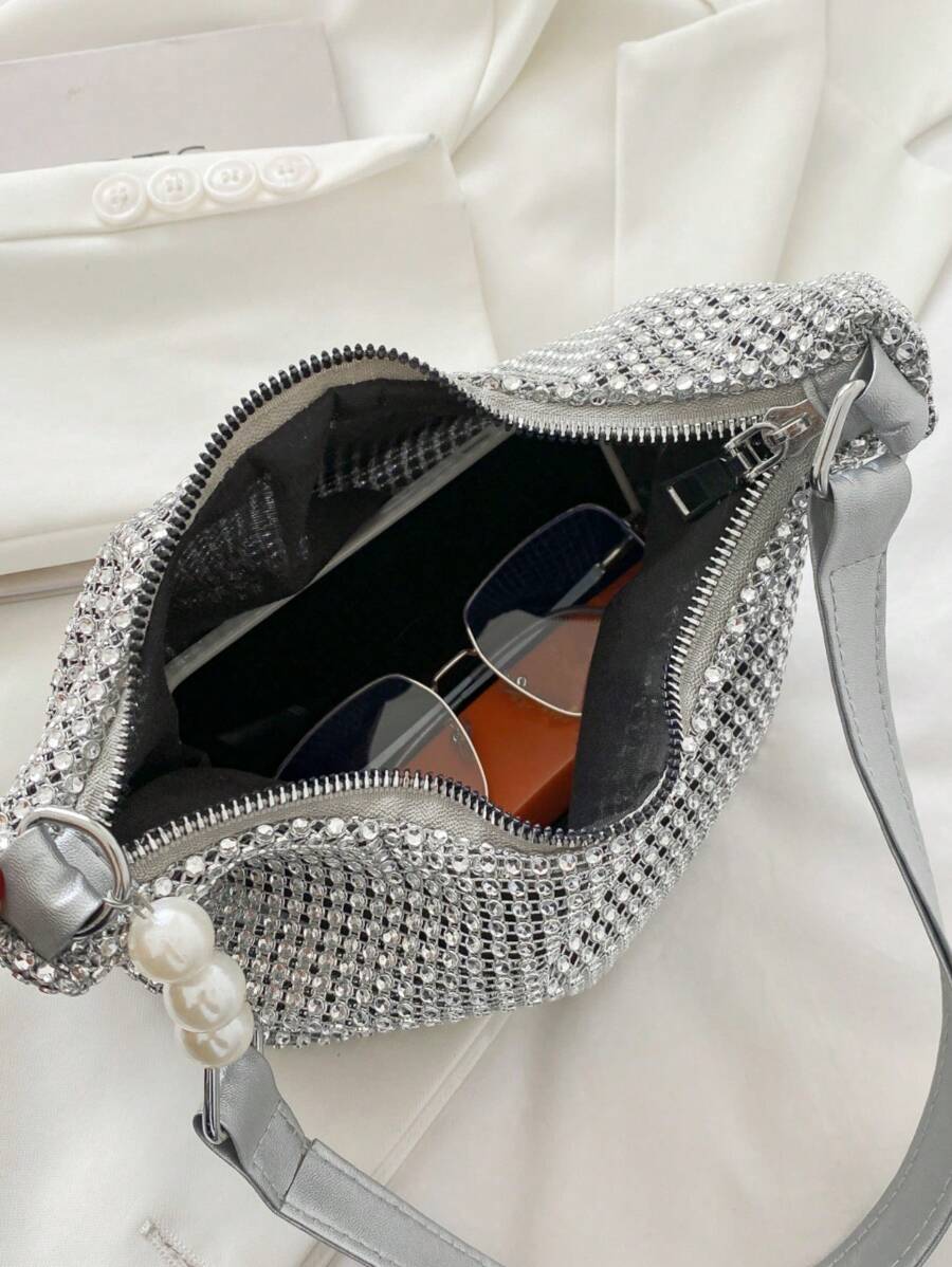 14803 1t-002 Bolsa de mano nupcial de lujo brillante