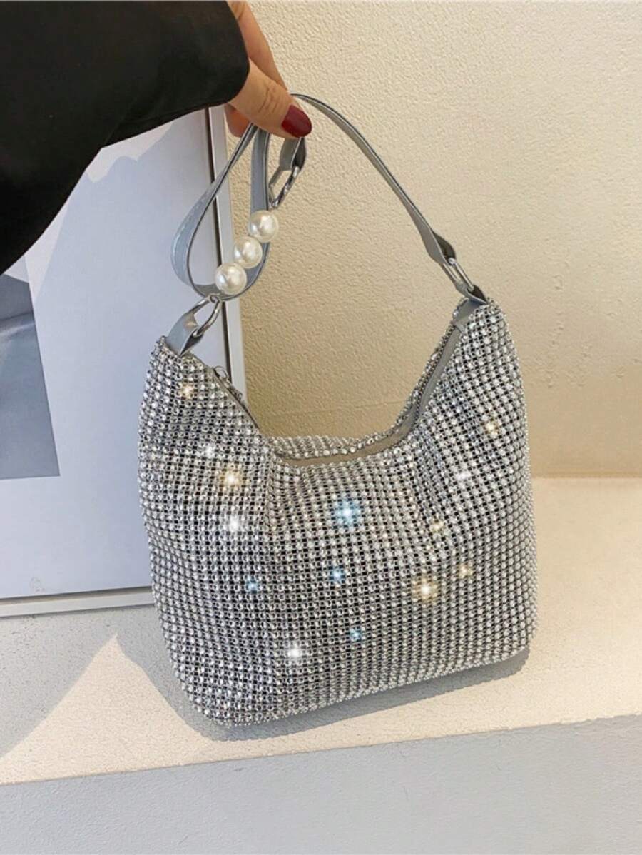 14803 1t-002 Bolsa de mano nupcial de lujo brillante