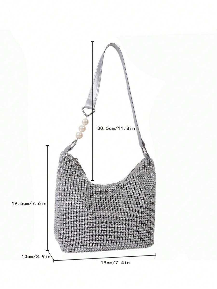 14803 1t-002 Bolsa de mano nupcial de lujo brillante