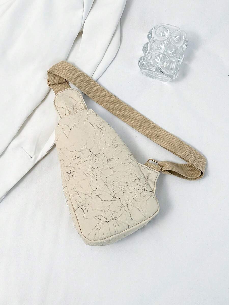 14580 1a-029 Bolso de pecho sólido de corduroy