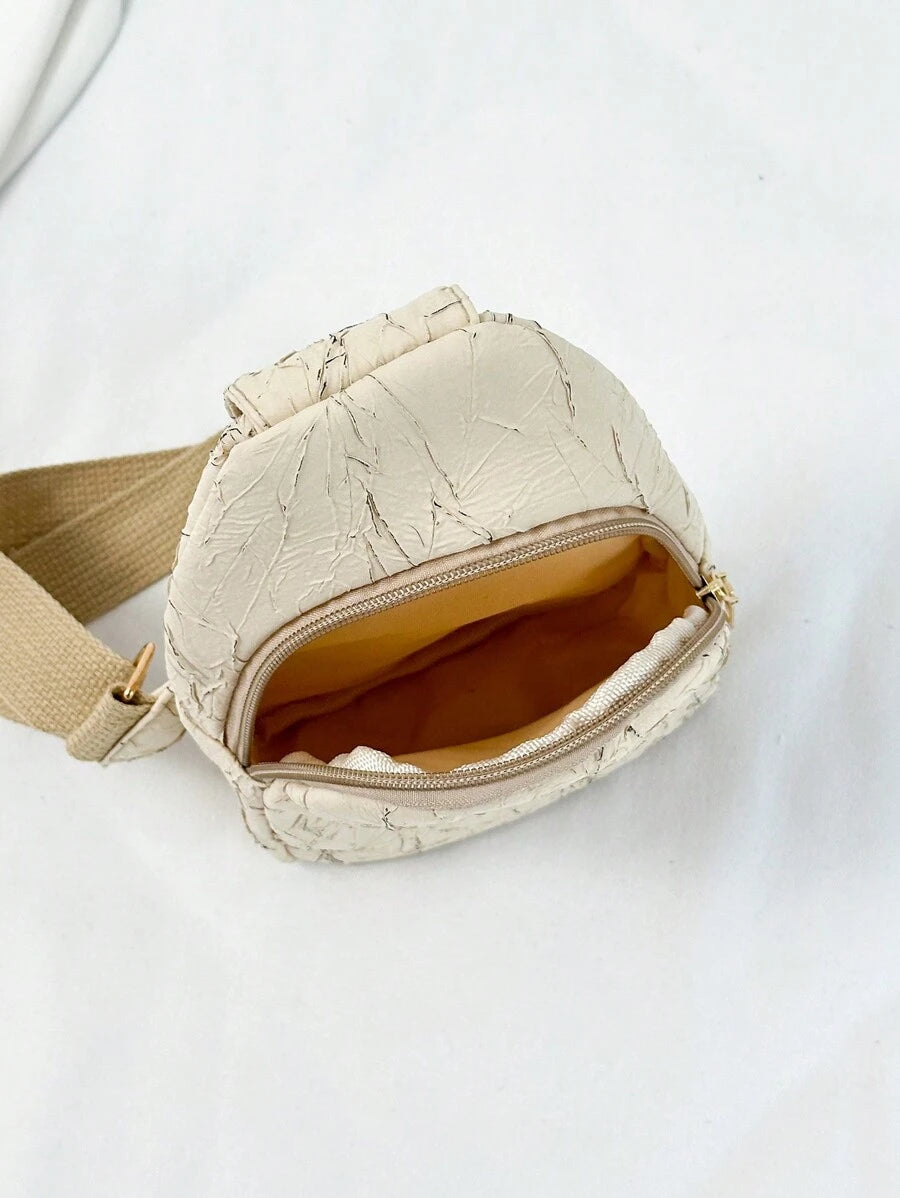 14580 1a-029 Bolso de pecho sólido de corduroy