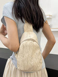 14580 1a-029 Bolso de pecho sólido de corduroy
