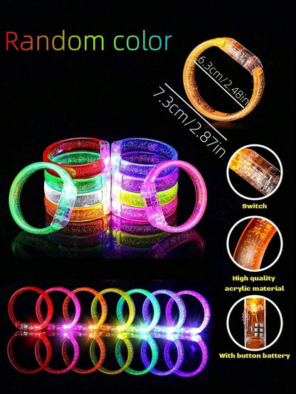 15884 1b-04-05 Pulsera de fiesta con luz 10 Pzas