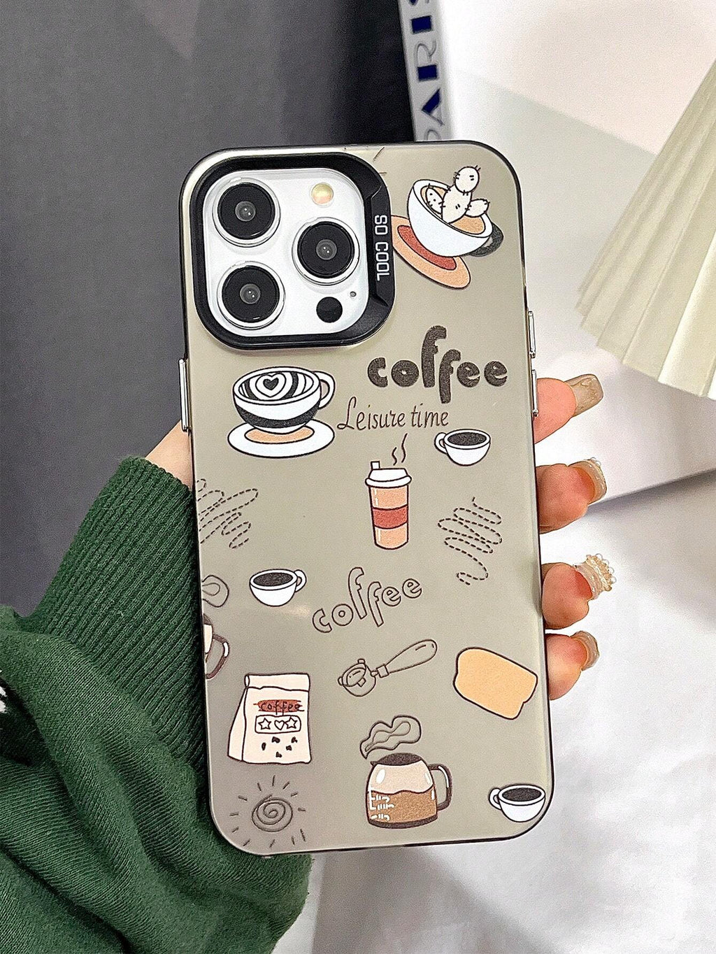 13872 2t-014 Carcasa diseño de taza de café 1 Pza
