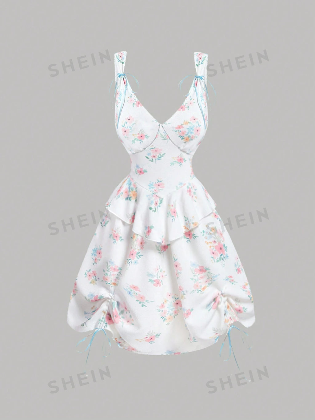 18492 1t-005 Vestido diseño floral 1 Pza