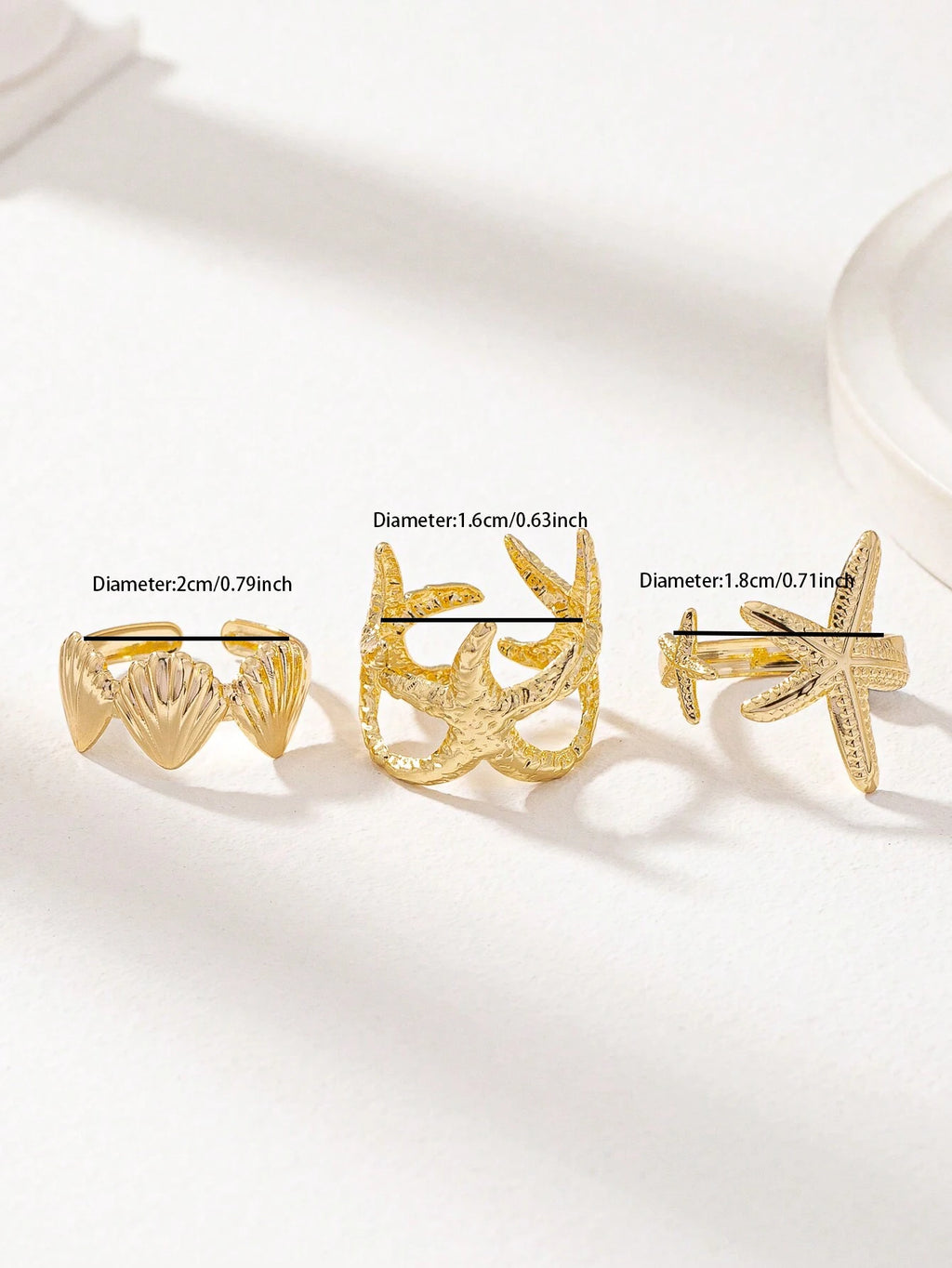15689 1b-061 Conjunto anillos 3 Pzas