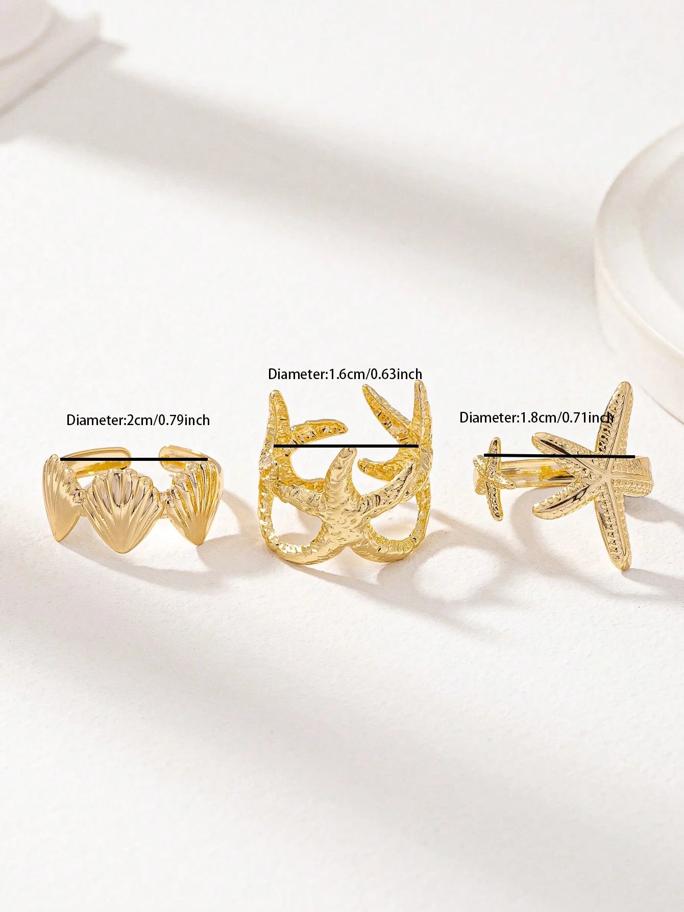15689 1b-061 Conjunto anillos 3 Pzas