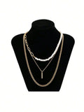 16402 1b-054 Collar de moda 3 Pzas